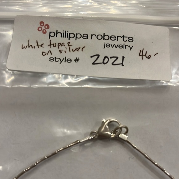 Philippe Robert’s Necklace White Topaz on Silver - Picture 2 of 2